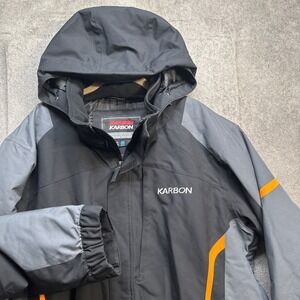 Karbon Jupiter ALPS Waterproof Ski Snowboard‎ Jacket Black Gray Women's XL